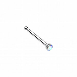 Press Fit Gem Top Steel Nose Stud Ring-WildKlass Jewelry