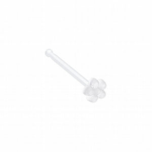 Flower Top Clear UV Acrylic Nose Stud Retainer-WildKlass Jewelry