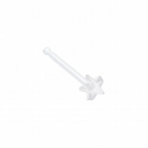 Star Top Clear UV Acrylic Nose Stud Retainer-WildKlass Jewelry