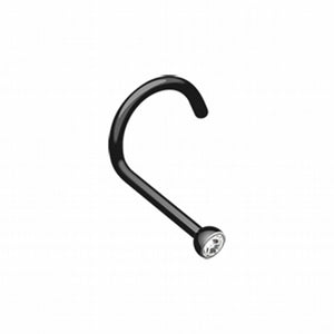 Bio Flexible Press Fit Gem Nose Screw Ring-WildKlass Jewelry