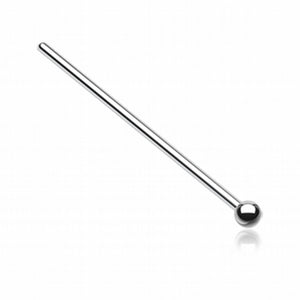 Basic Ball Top Steel Fishtail Nose Stud Ring-WildKlass Jewelry