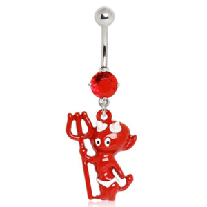 316L Surgical Steel Baby Devil Navel Ring-WildKlass Jewelry
