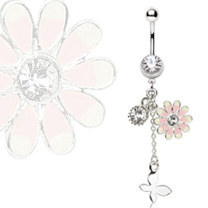 316L Surgical Steel Flower-WildKlass Jewelry