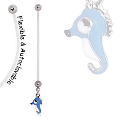 BioFlex Seahorse Pregnancy Navel Ring-WildKlass Jewelry