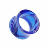 Marble Swirl Acrylic Double Flared Ear Gauge Tunnel Plug-WildKlass Jewelry