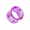 Marble Swirl Acrylic Double Flared Ear Gauge Tunnel Plug-WildKlass Jewelry