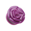 Rose Blossom Flower Single Flared Ear Gauge Plug-WildKlass Jewelry