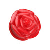 Rose Blossom Flower Single Flared Ear Gauge Plug-WildKlass Jewelry