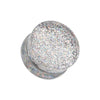 Ultra Shine Glittered Double Flared Acrylic Ear Gauge Plug-WildKlass Jewelry