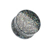 Ultra Shine Glittered Double Flared Acrylic Ear Gauge Plug-WildKlass Jewelry
