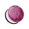Brilliant Sparkles White Body Single Flared Ear Gauge Plug-WildKlass Jewelry