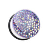 Brilliant Sparkles White Body Single Flared Ear Gauge Plug-WildKlass Jewelry