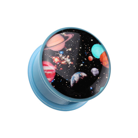 Galaxy Daze Single Flared Ear Gauge Plug-WildKlass Jewelry