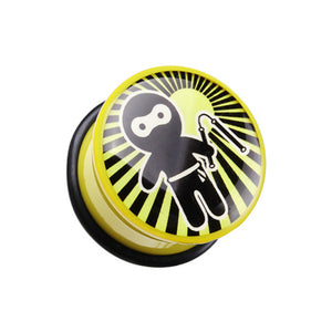 Ninja Single Flared Ear Gauge Plug-WildKlass Jewelry