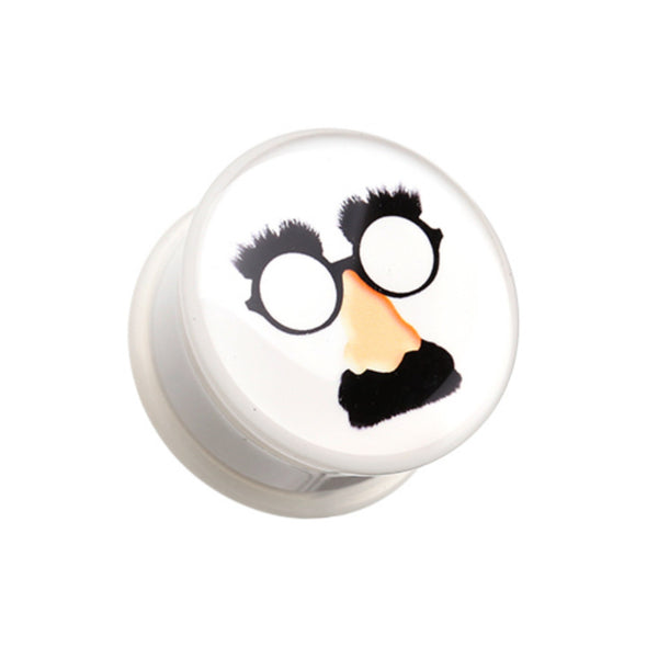 Groucho Marx Single Flared Ear Gauge Plug-WildKlass Jewelry
