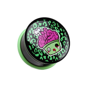 Zombie Cupcake Single Flared Ear Gauge Plug-WildKlass Jewelry