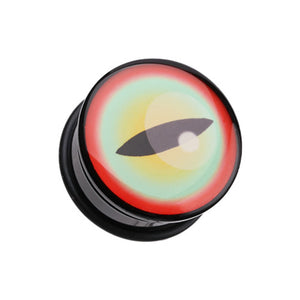 Gecko Eye Single Flared Ear Gauge Plug-WildKlass Jewelry