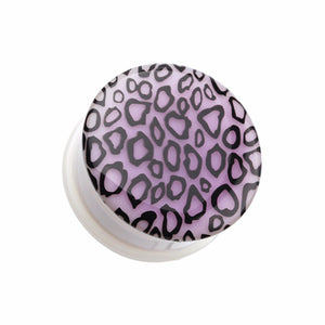 Glow in the Dark Leopard Single Flared Ear Gauge Plug-WildKlass Jewelry