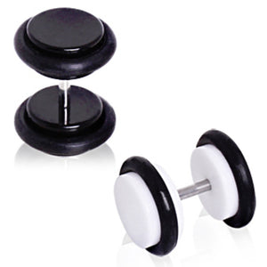 UV Acrylic Fake Plug with O-Rings-WildKlass Jewelry