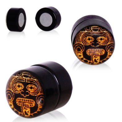Aztec Magnetic Fake Plugs-WildKlass Jewelry