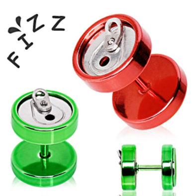PVD Plated Soda Can Fake Plug-WildKlass Jewelry