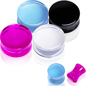 UV Acrylic Transparent Saddle Plug-WildKlass Jewelry