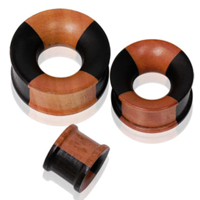Two Tone Wood Tunnel Plug-WildKlass Jewelry