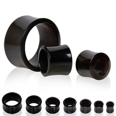 Black Buffalo Horn Flesh Tunnel Plug-WildKlass Jewelry