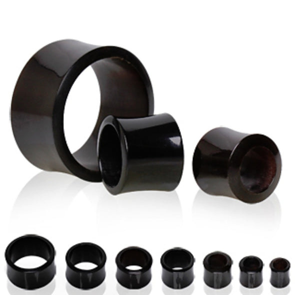 Black Buffalo Horn Flesh Tunnel Plug-WildKlass Jewelry