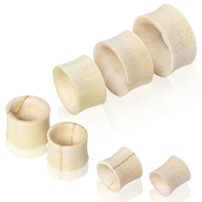 Organic Crocodile Wood Flesh Tunnel Ear Plug-WildKlass Jewelry