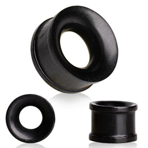 Organic Areng Wood Flesh Tunnel Plug with Double Flares-WildKlass Jewelry