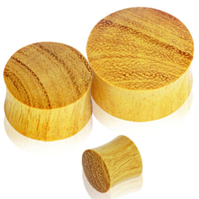 Organic Jackfruit Wood Saddle Plug-WildKlass Jewelry