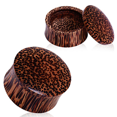 Organic Coconut Wood Stash Saddle Plug-WildKlass Jewelry