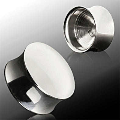 316L Surigcal Steel Convex Hollow Saddle Plug-WildKlass Jewelry