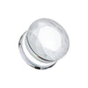 Faceted Pyrex Glass Gemstone Double Flared Ear Gauge Plug-WildKlass Jewelry