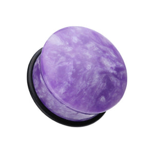 Convex Moondevite Single Flared Ear Gauge Plug-WildKlass Jewelry