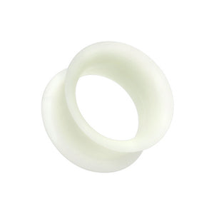 Glow in the Dark Ultra Thin Flexible Silicone Ear Skin Double Flared Tunnel Plug-WildKlass Jewelry