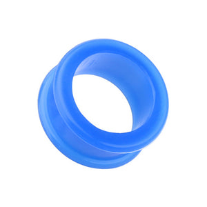 Blue Green OrangeFlexible Silicone Double Flared Ear Gauge Tunnel Plug-WildKlass Jewelry