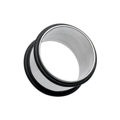 Basic Steel No Flare Ear Gauge Tunnel Plug-WildKlass Jewelry