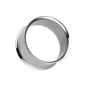 Basic Steel Double Flared Ear Gauge Tunnel Plug-WildKlass Jewelry