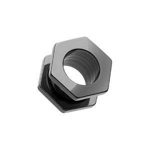 Hexa Bolt Screw-Fit Ear Gauge Tunnel Plug-WildKlass Jewelry