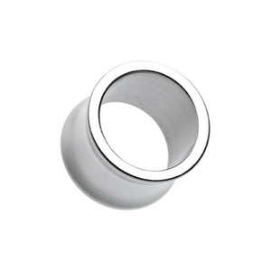 Steel Saddle Double Flared Ear Gauge Tunnel Plug-WildKlass Jewelry