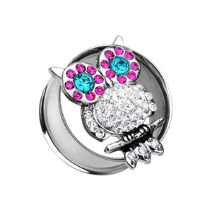 Night Owl Multi-Sprinkle Dot Ear Gauge Tunnel Plug-WildKlass Jewelry