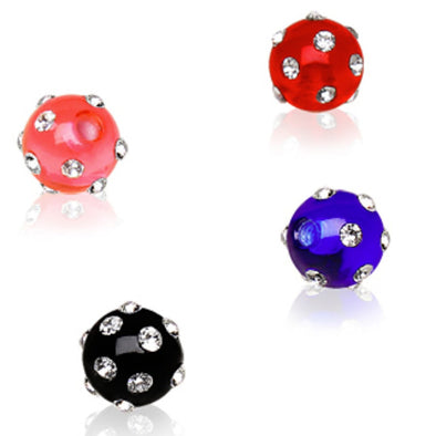 10pcs UV Coated Acrylic Multi Gemmed Ball Package-WildKlass Jewelry