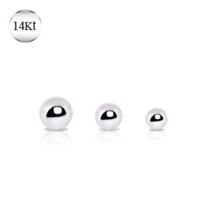 14Kt White Gold Replacement Ball-WildKlass Jewelry
