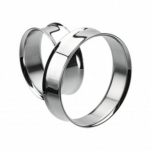 Supersize Basic Steel Double Flared Ear Gauge Tunnel Plug-WildKlass Jewelry