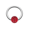 Multi-Sprinkle Dot Multi Gem Captive Bead Ring 316L Surgical Steel-WildKlass Jewelry