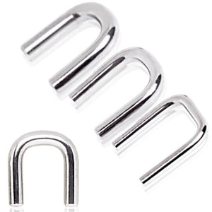316L Surgical Steel Staple Shaped Septum Retainer-WildKlass Jewelry