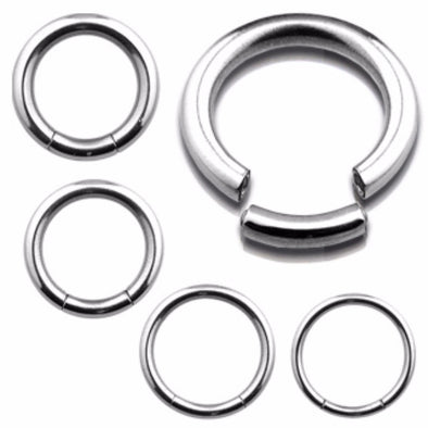 316L Surgical Steel Circular Segment Ring-WildKlass Jewelry