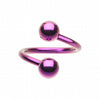 Colorline PVD Twist Spiral Ring-WildKlass Jewelry